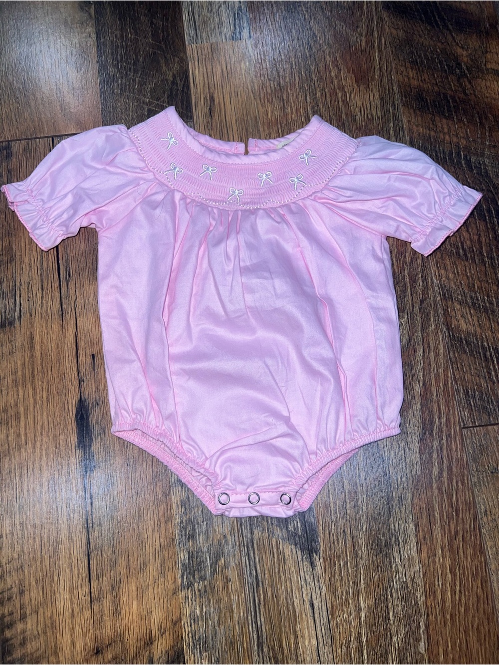 Embroidered Girls Bow Bubble